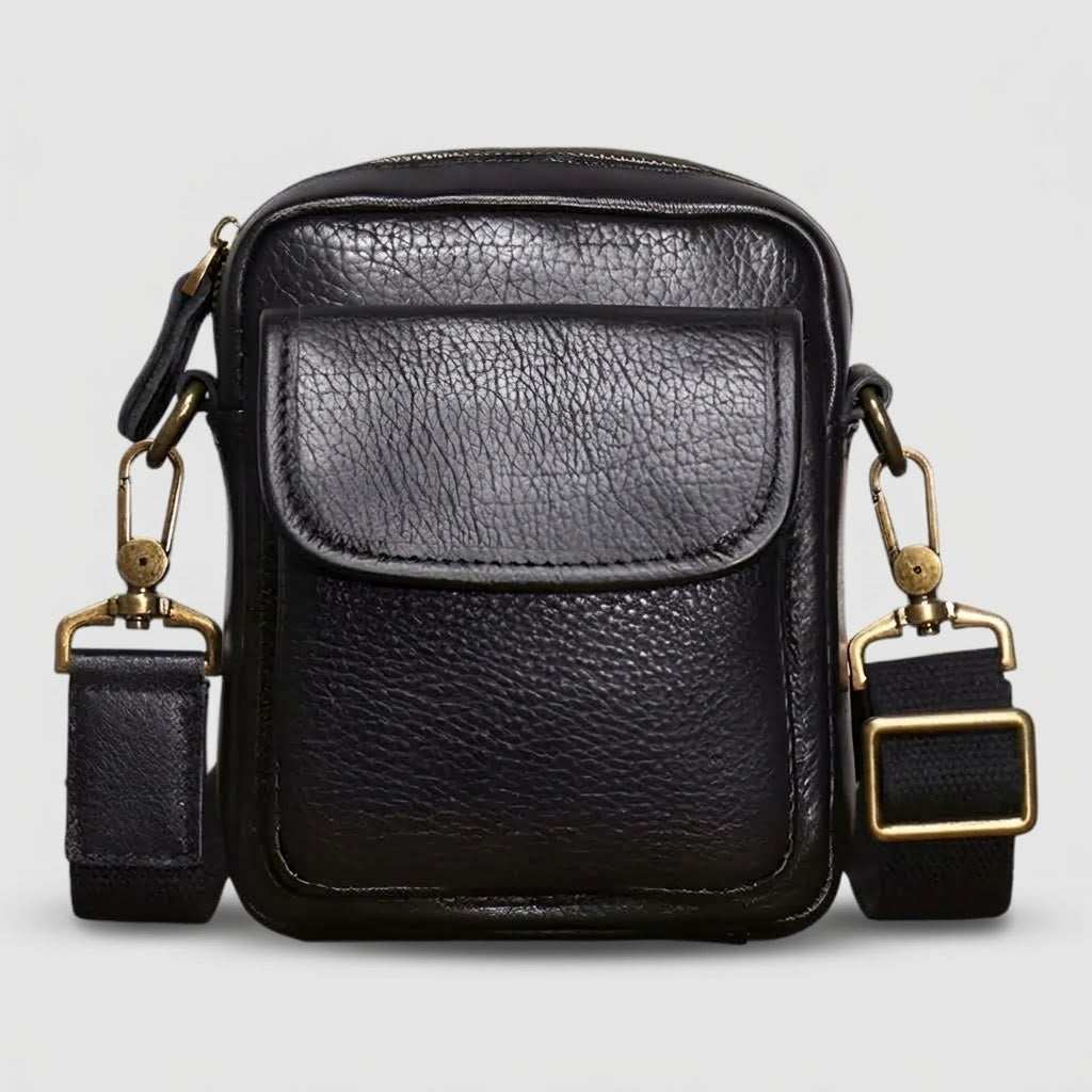 Men's Small Black Premium Everyday Shoulder Bag