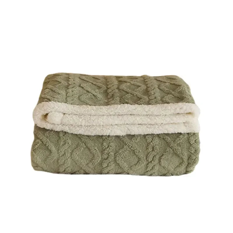 Thick Lambswool Winter Blanket - Ultra Warm Throw
