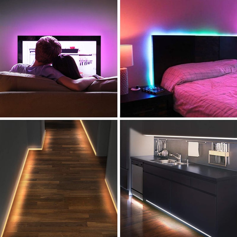 WiFi Smart RGB LED Strip Light – 32.8ft Waterproof