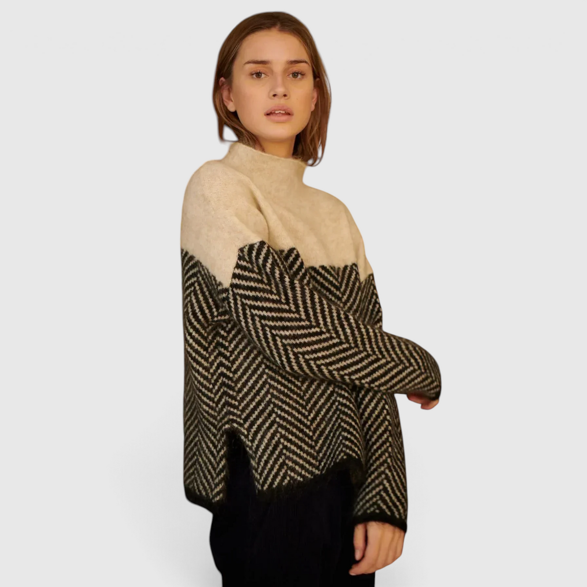 Women's Cashmere Turtleneck Sweater - Soft Knit Pullover