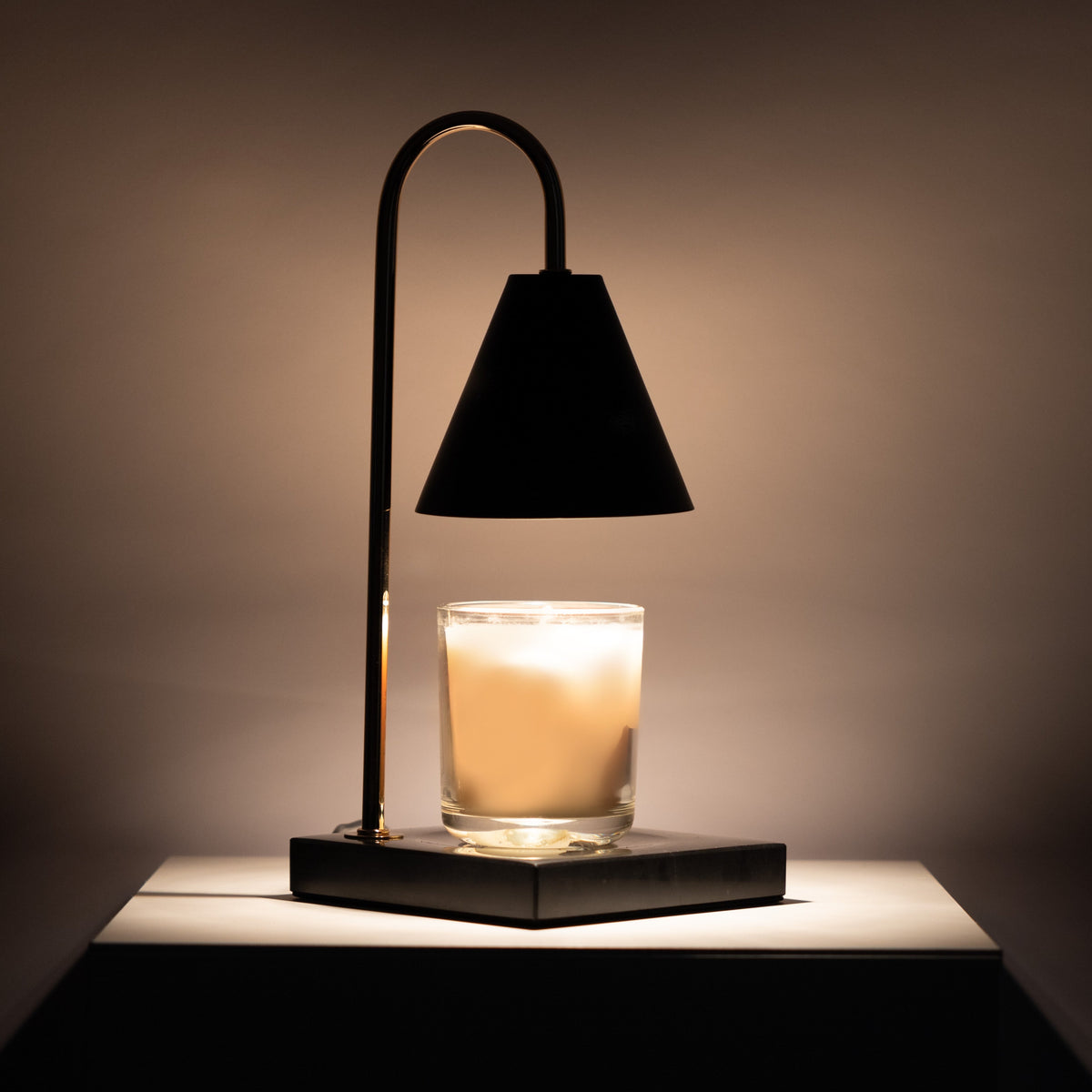 Marble Candle Warmer Lamp - Flameless Wax Melt Lamp with Timer