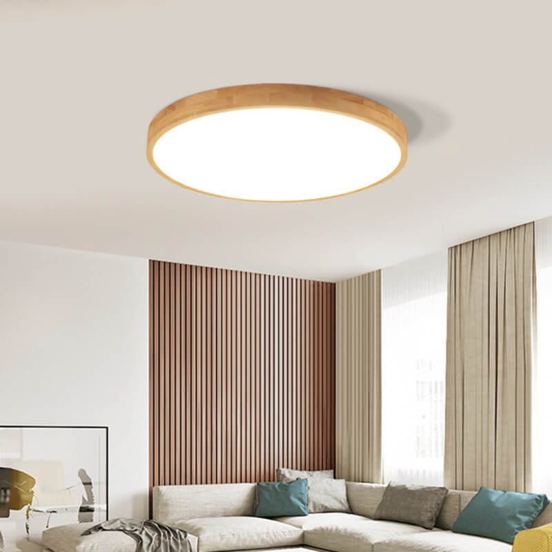 Flush Mount Ceiling Light - Nordic Solid Wood LED