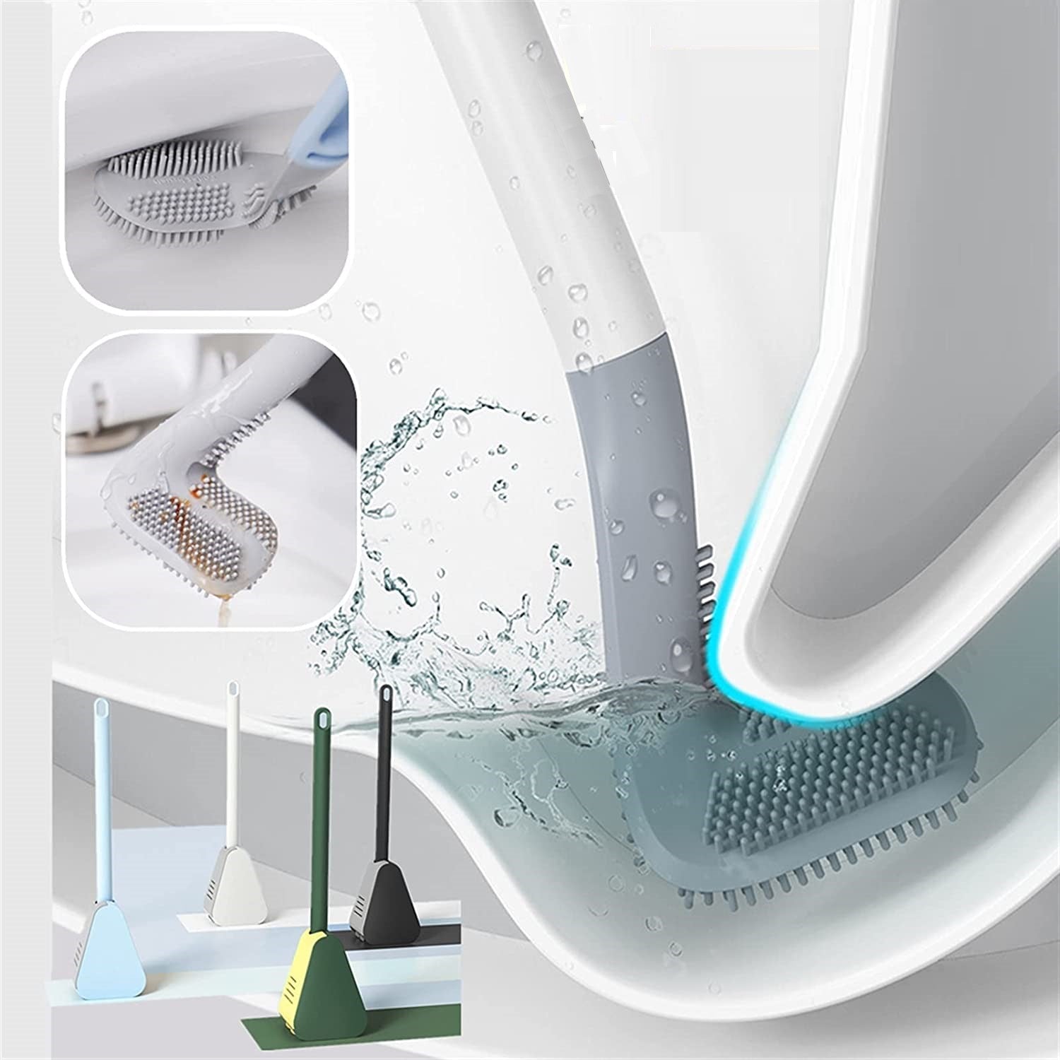 home & garden : Golfstick Toiletborstel + Houder - Blauw (nog 2 Over) in van Pantino