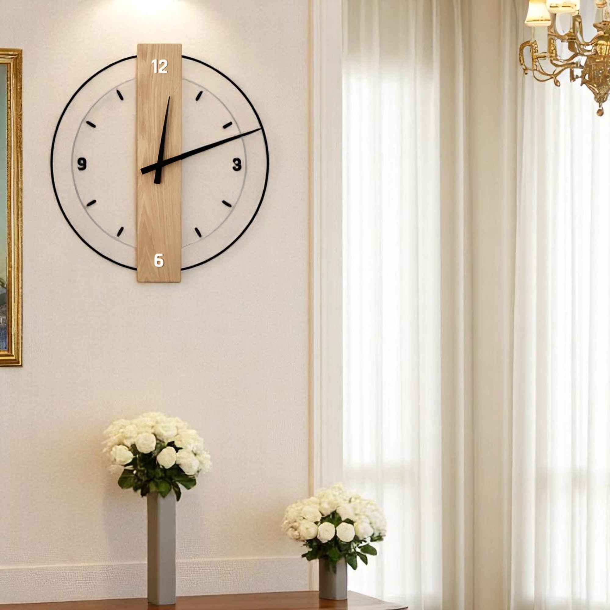 Orologio da Parete in Legno Design Accessorio da Salotto - C 40 cm - accessoire de salon bois cross-from-marche-lino-15388885614941 design décoration intérieure horloge horloge apaisante horloge design horloge en bois horloge moderne horloge murale horloge silencieuse horloge à suspendre horloge élégante horloges murales murale New-google - Concept Palermo