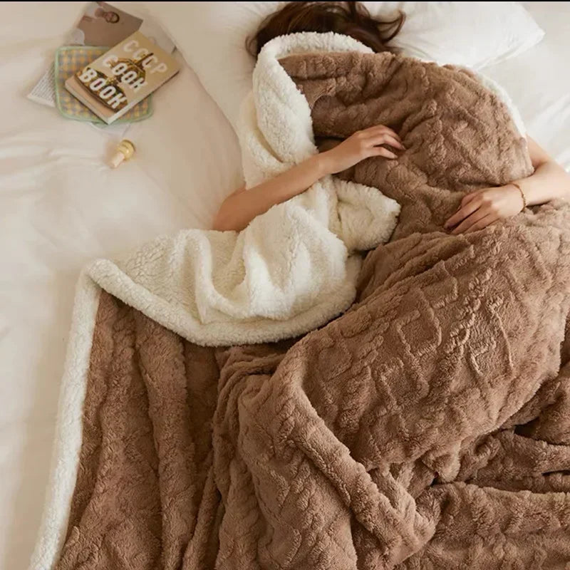 Thick Lambswool Winter Blanket - Ultra Warm Throw