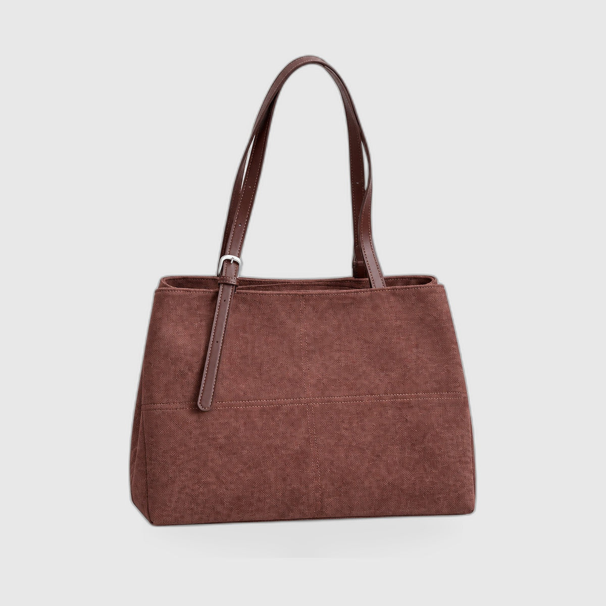 Soft Suede Tote Bag – Minimalist Everyday Shoulder Bag