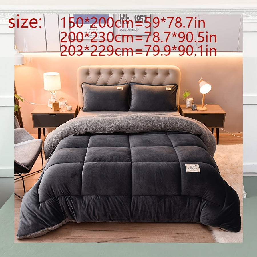 Double-Sided Sherpa Fleece Blanket - Thick & Soft Throw