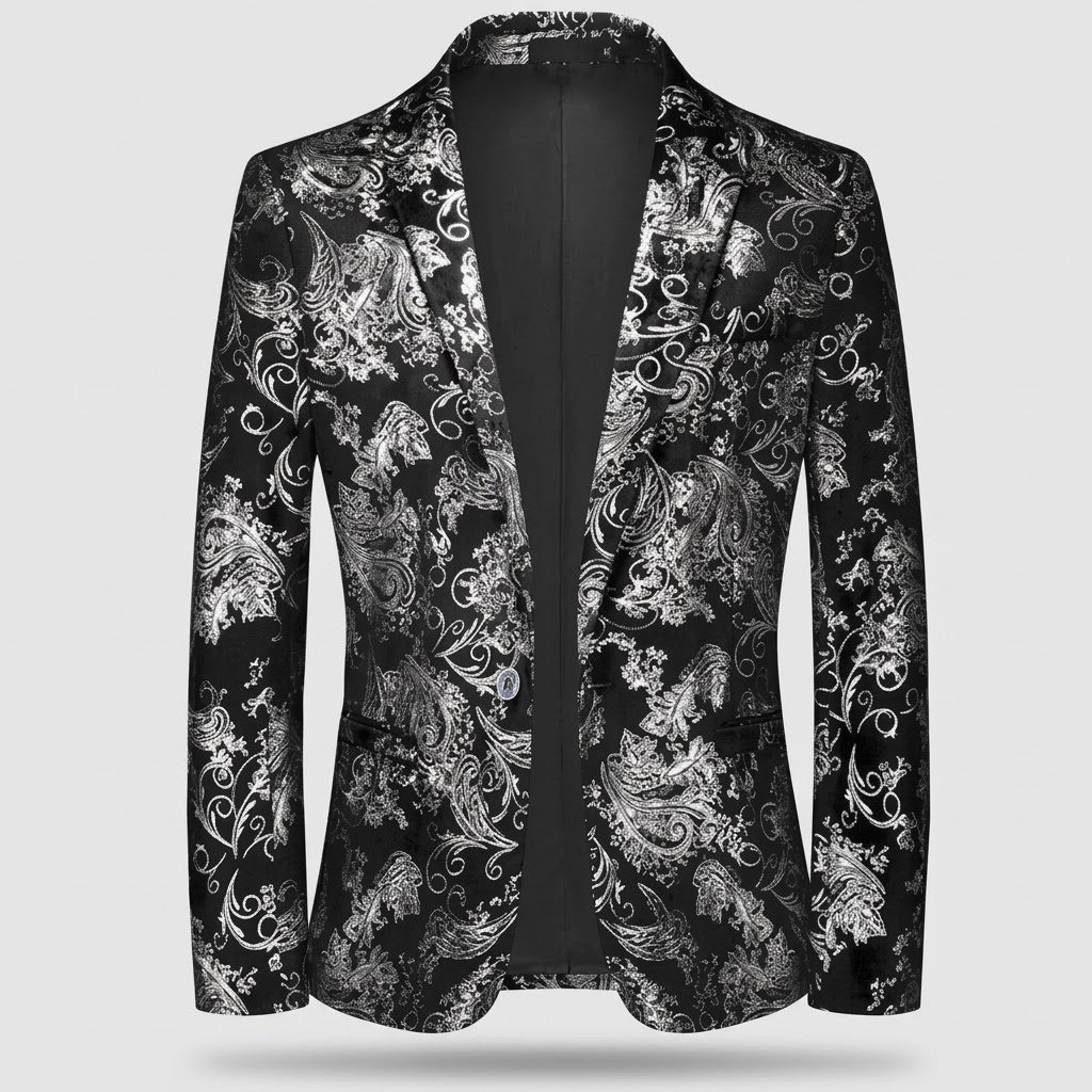 Men's Business Blazer - Baroque Print, Oscar