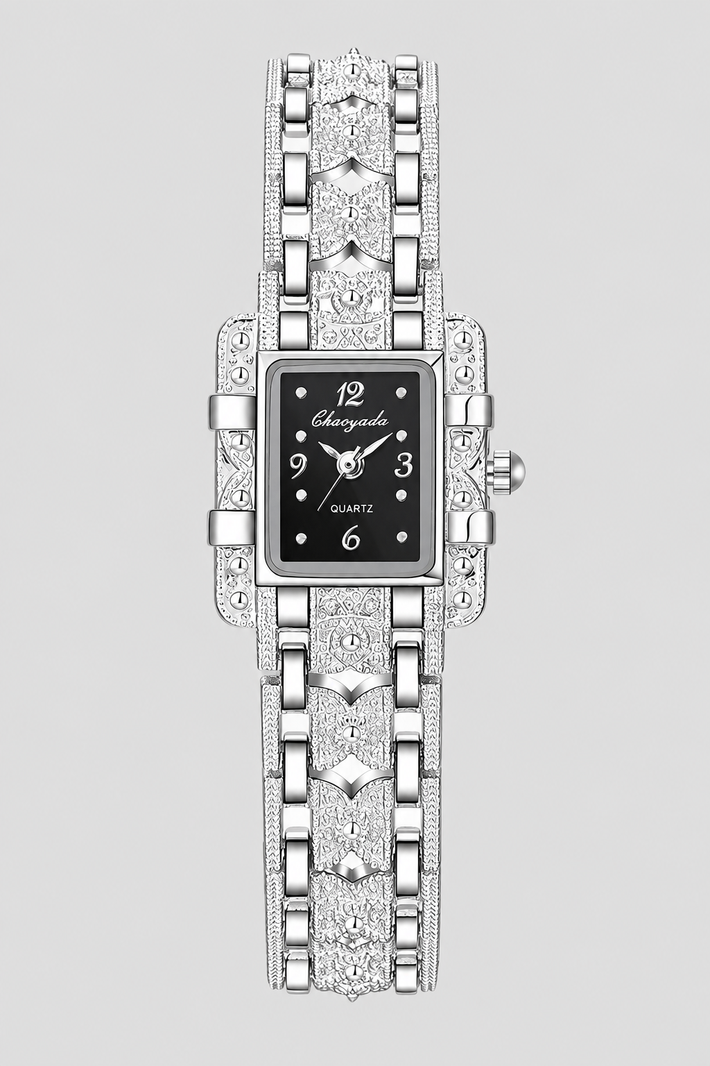 Vintage Filigree Rectangular Women's Bracelet Watch