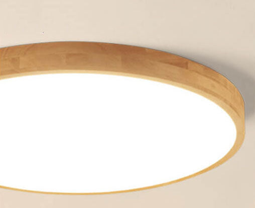Flush Mount Ceiling Light - Nordic Solid Wood LED