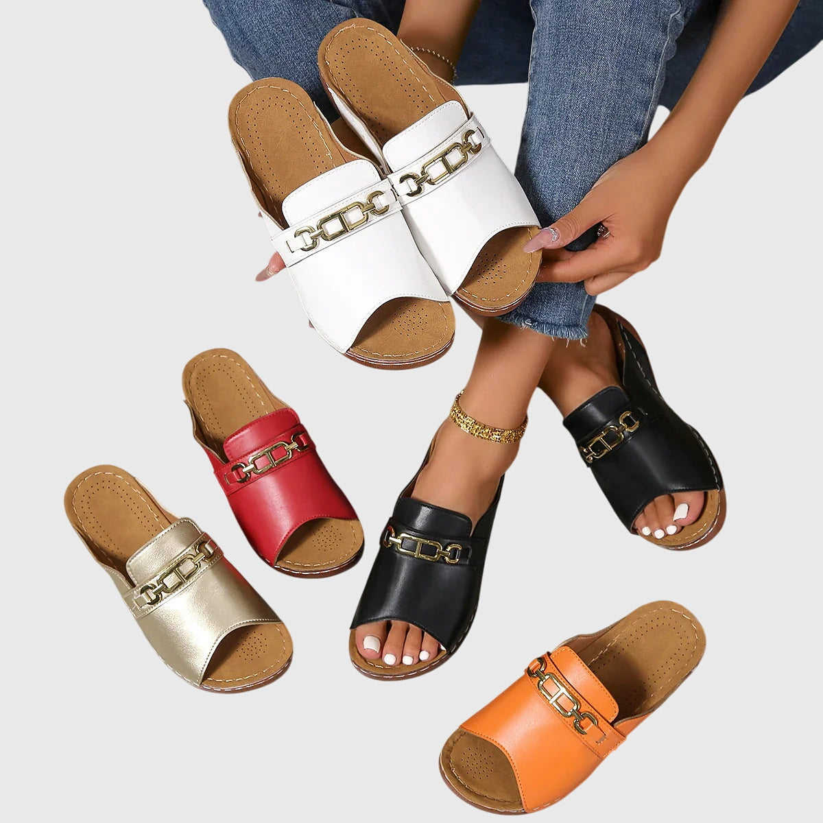 Women's Sandals – Open-Toe Summer Slip-On Shoes
