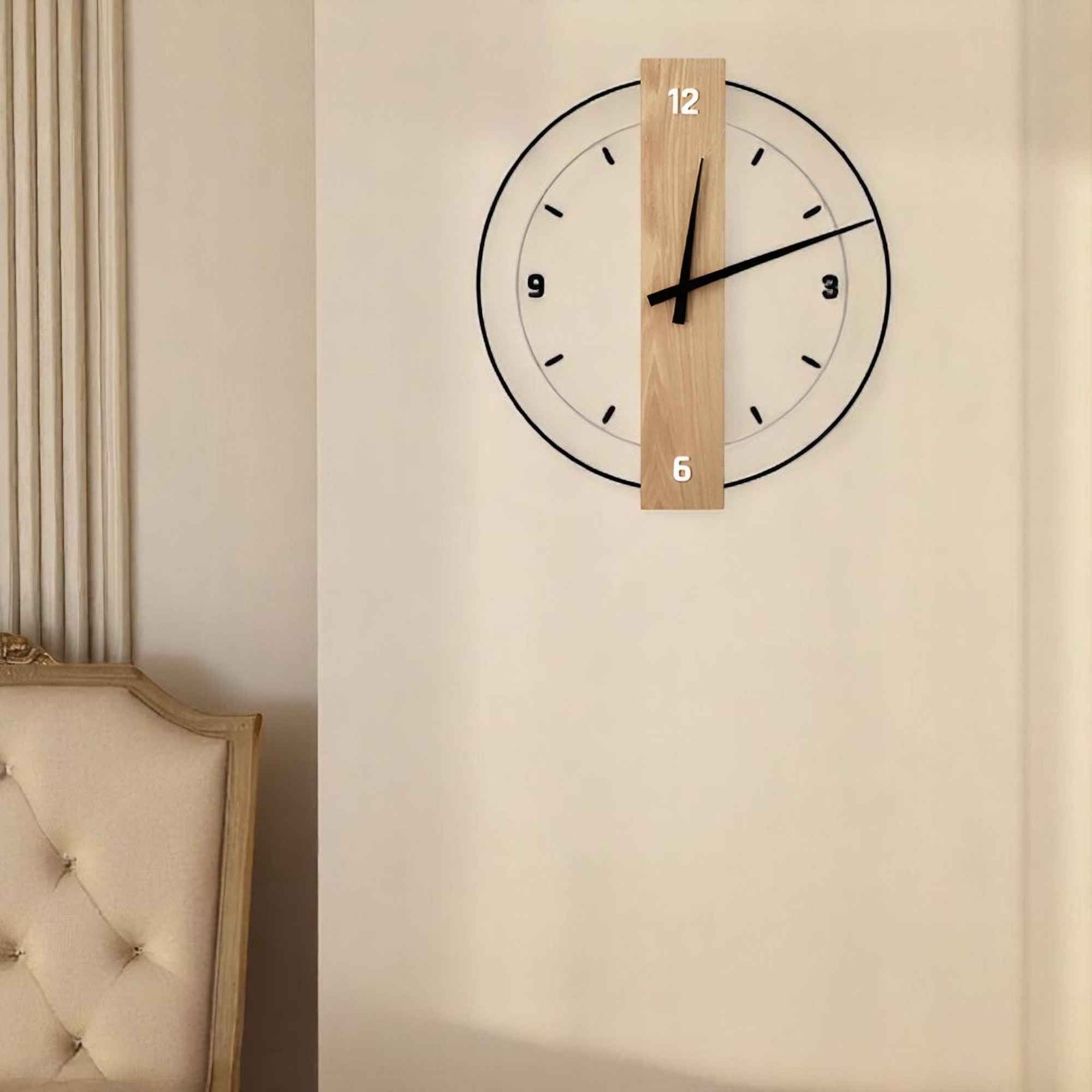 Orologio da Parete in Legno Design Accessorio da Salotto - - accessoire de salon bois cross-from-marche-lino-15388885614941 design décoration intérieure horloge horloge apaisante horloge design horloge en bois horloge moderne horloge murale horloge silencieuse horloge à suspendre horloge élégante horloges murales murale New-google - Concept Palermo