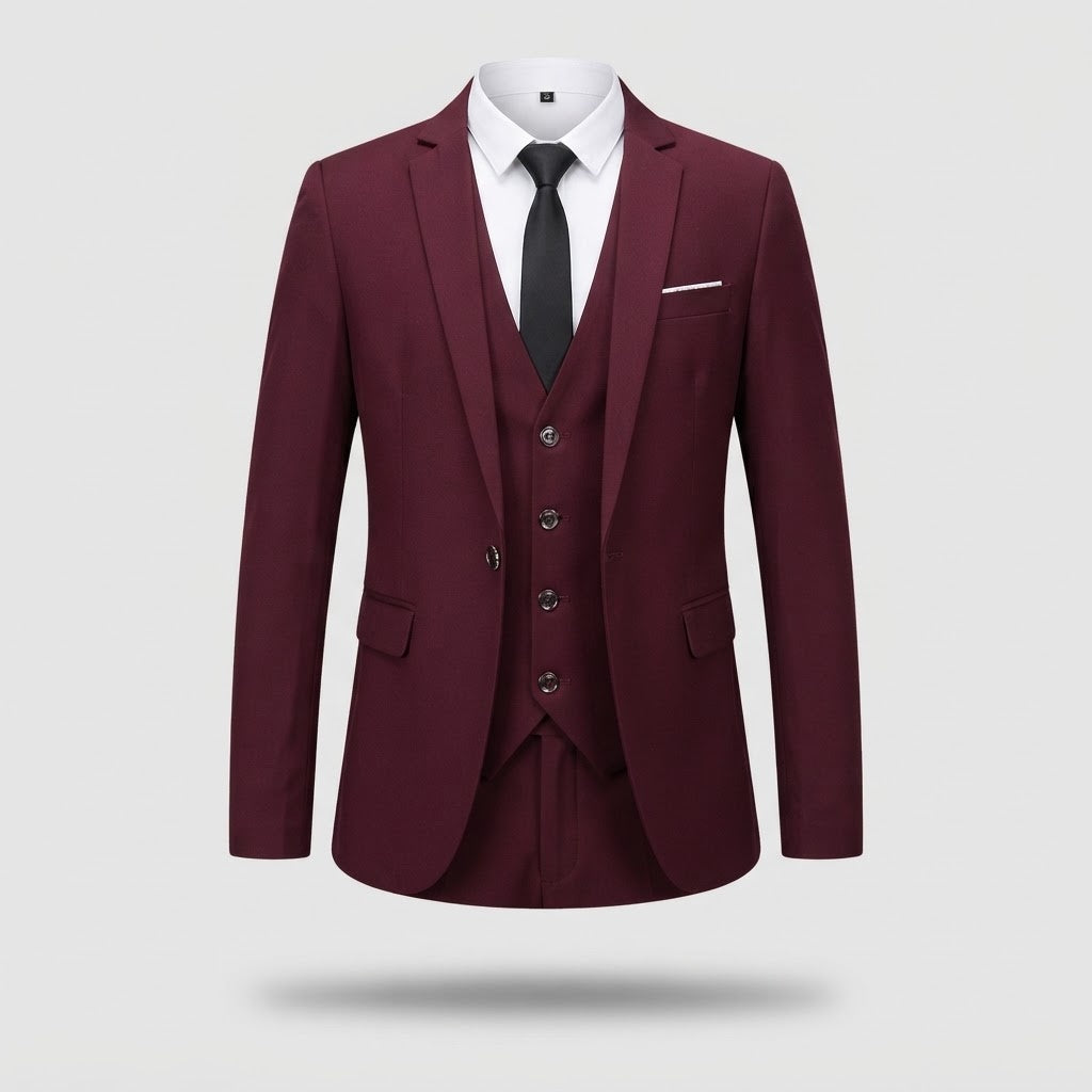 Men's Three-Piece Suit - Two-Button Classic Cut
