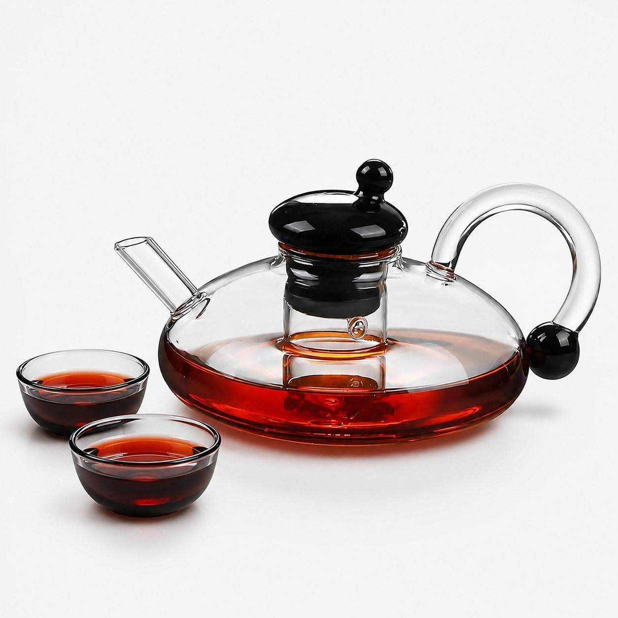 600ml Semi-Automatic Glass Teapot Set