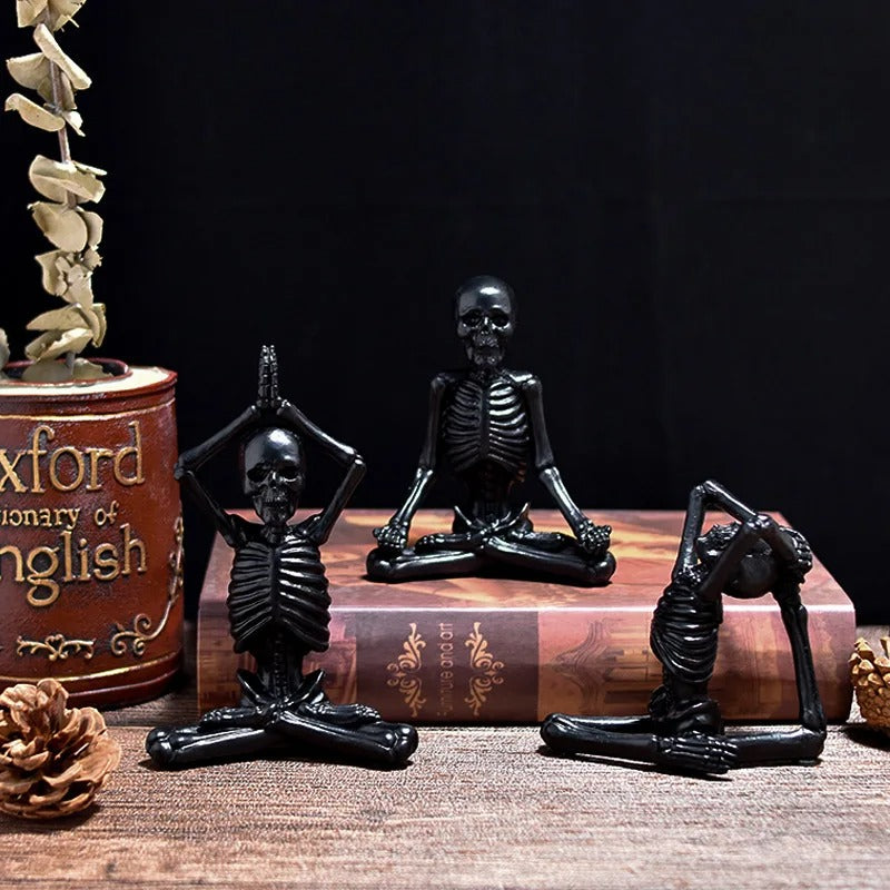 Halloween Skeleton Figurine Resin Decoration