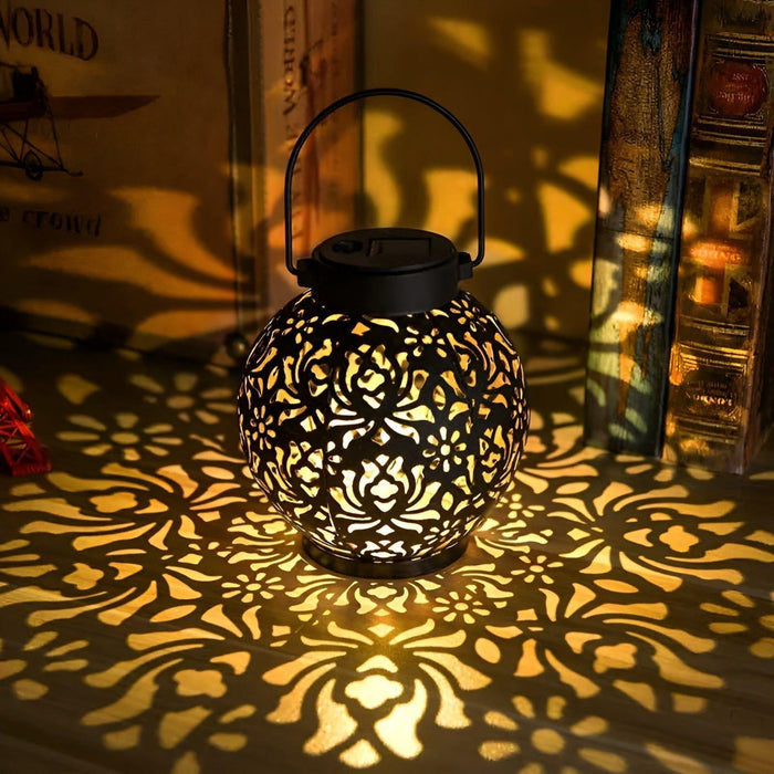 Solar-Powered Decorative Outdoor Pendant Light