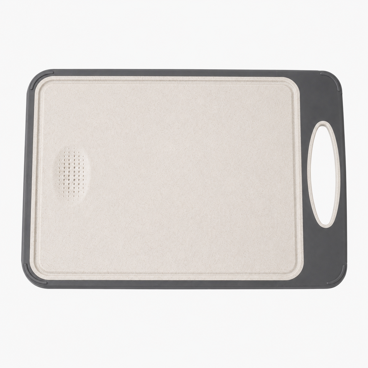 Double-Sided Non-Porous Cutting Board with Non-Slip Silicone Edges