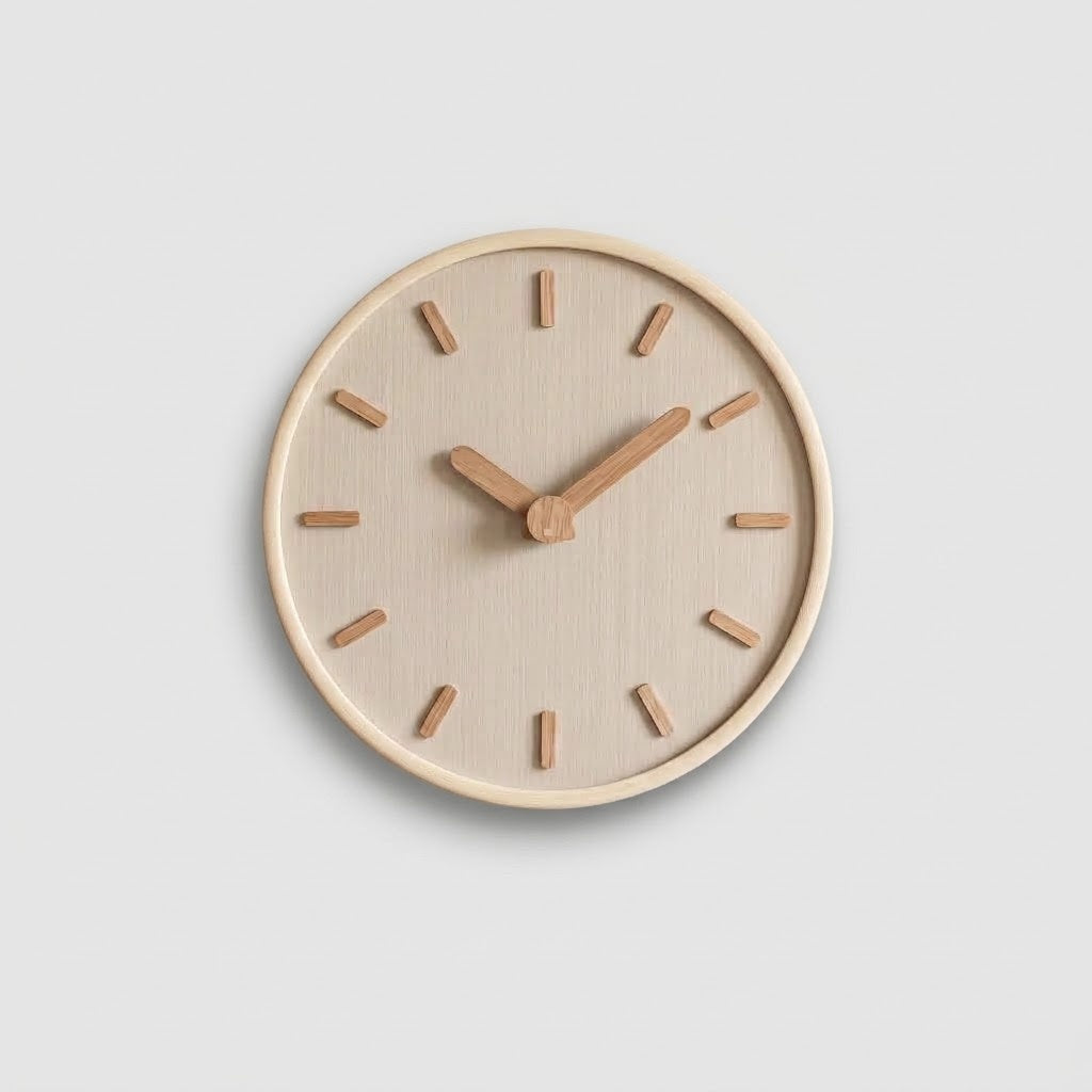 DashClock Silent Wooden Wall Clock