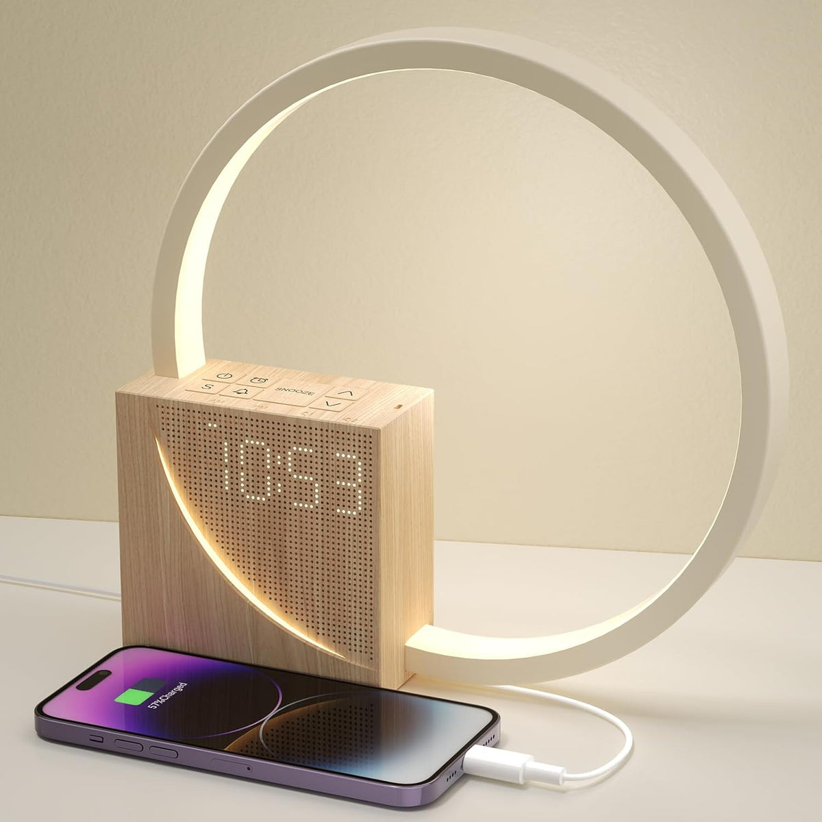 Sunrise Alarm Clock – Wake-Up Light with Wireless Charging