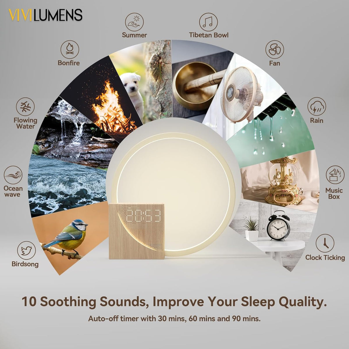 Sunrise Alarm Clock – Wake-Up Light with Wireless Charging