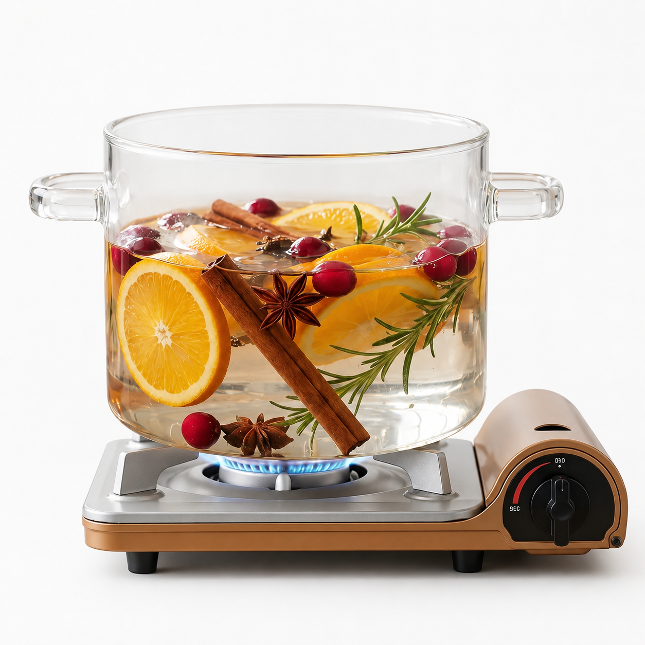 Heat-Resistant Glass Cooking Pot with Lid