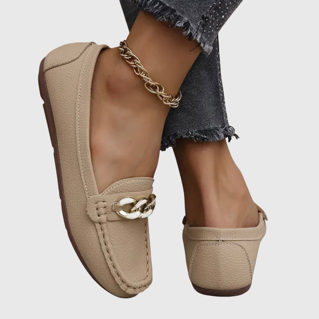 Women’s Chain Detail Moccasin Loafers