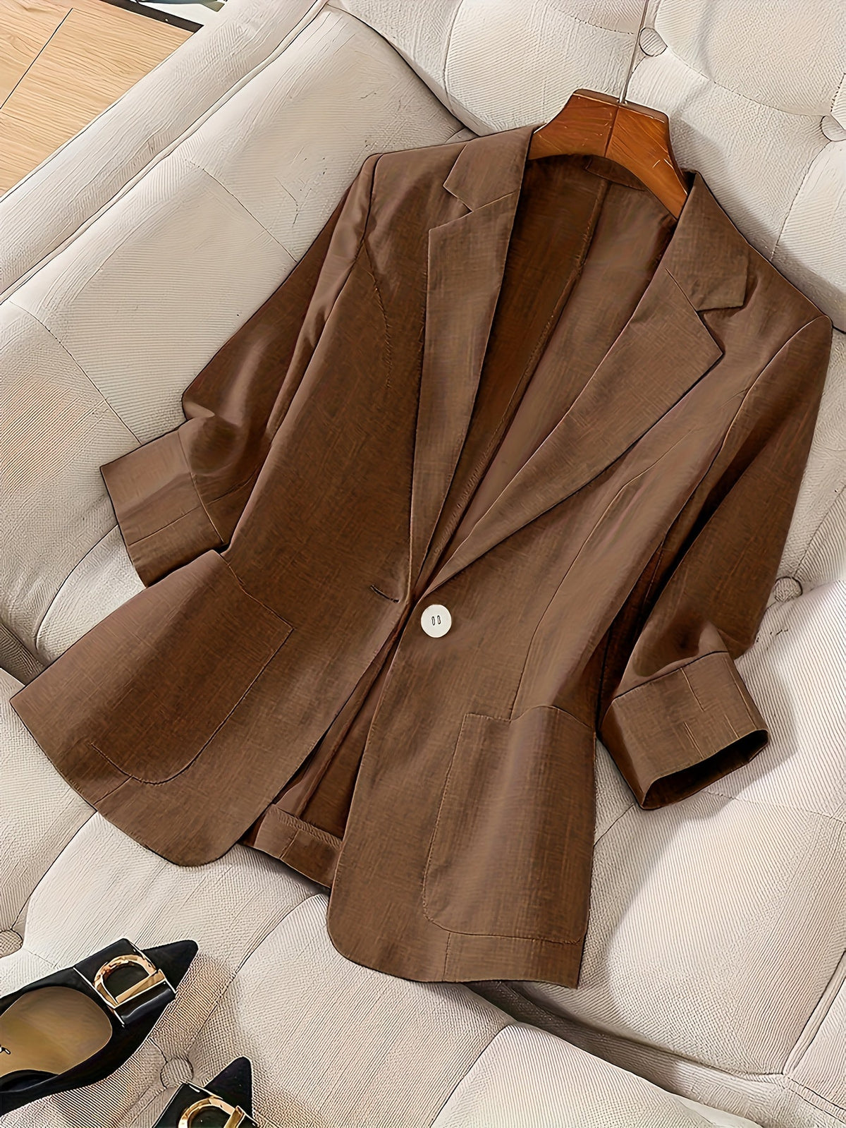 Women's Lightweight Single-Breasted Blazer