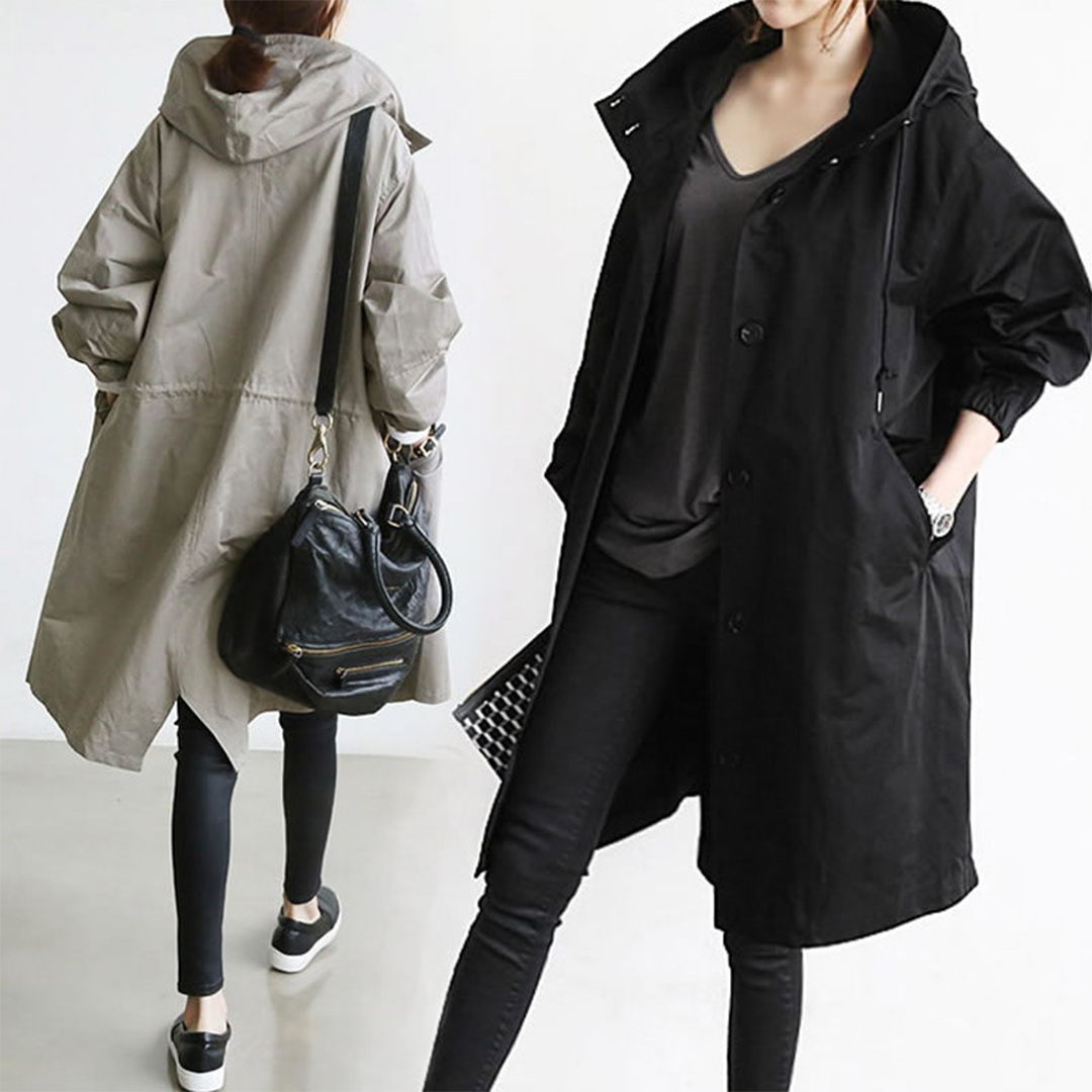 Women's Waterproof Trenchcoat with Long Fit