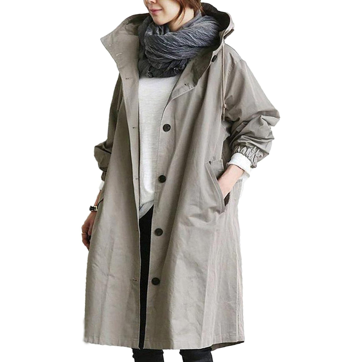 Women's Waterproof Trenchcoat with Long Fit