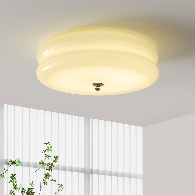Art Deco Vintage Ceiling Lamp - Glass Dome Design