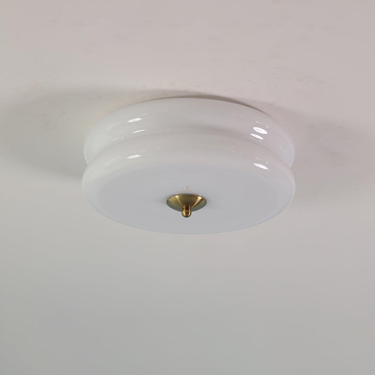Art Deco Vintage Ceiling Lamp - Glass Dome Design