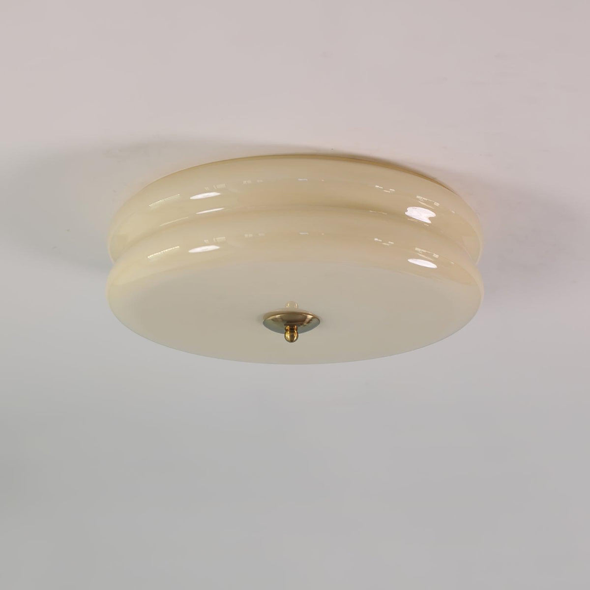Art Deco Vintage Ceiling Lamp - Glass Dome Design