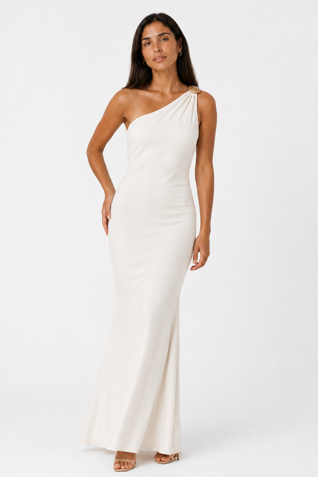 Asymmetric One-Shoulder Dress – Elegant Open Back Formal Evening Dress