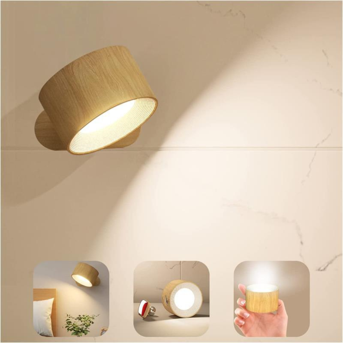 Flexilight™ | 360° trådløs genopladelig væglampe - - house & garden - {{ product_tags }