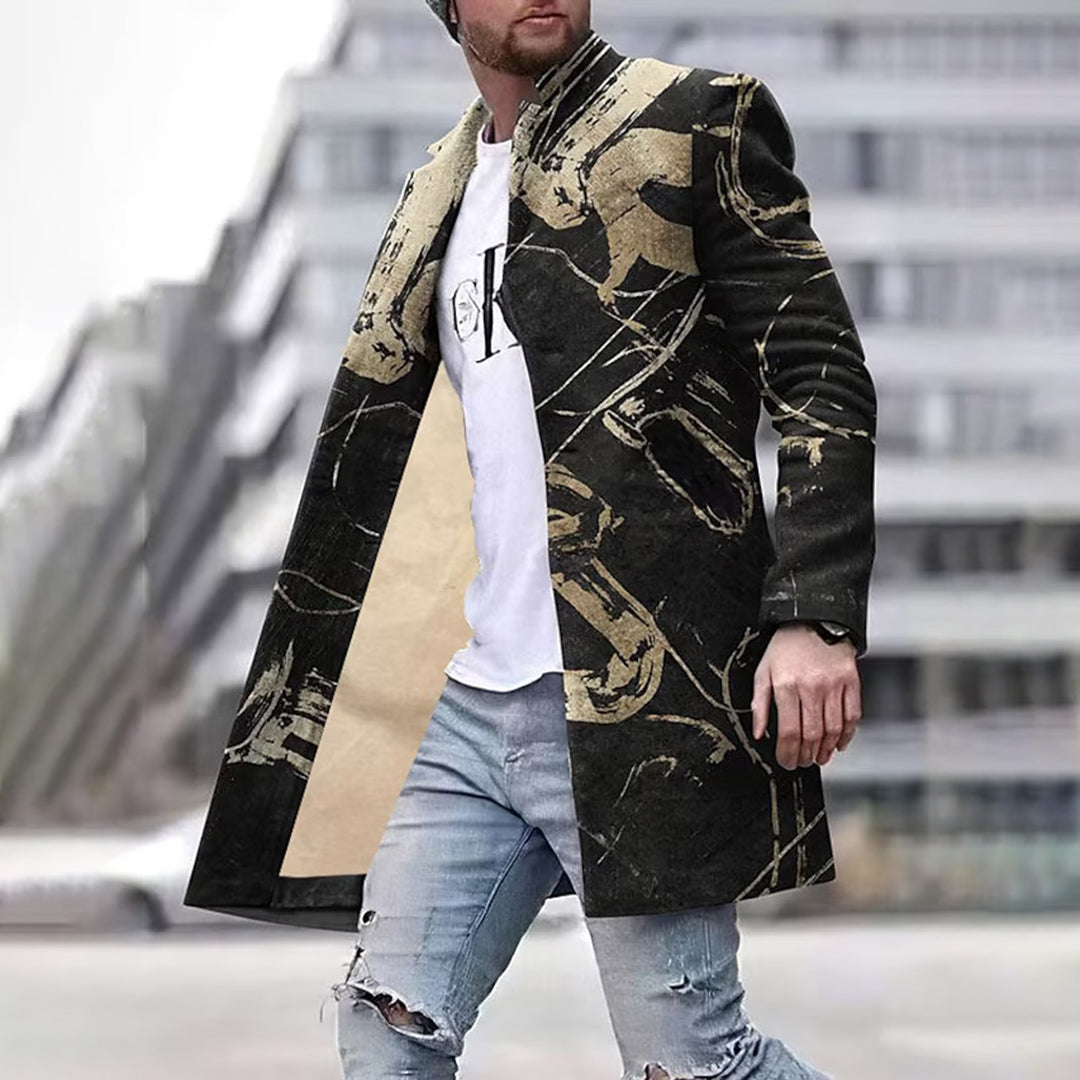 Men's Fashion Jacket - Unique Abstract Pattern, Laurent