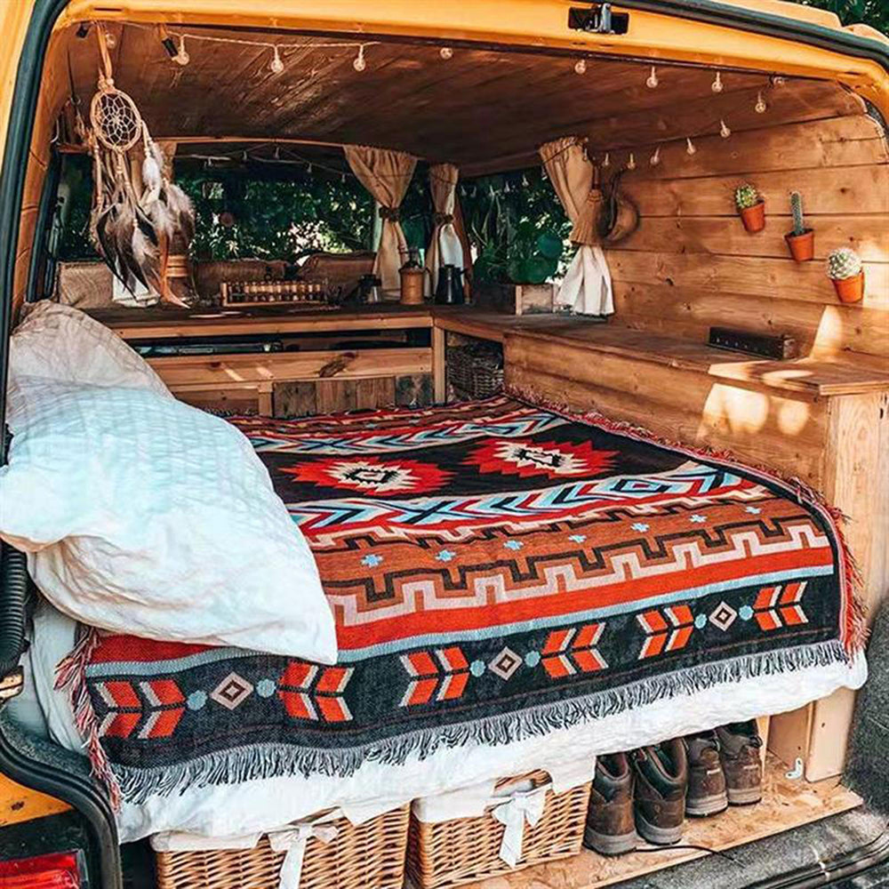 Boho Picnic Blanket | Et moderigtigt boheme-tæppe til dine udendørs aktiviteter - - house & garden - {{ product_tags }