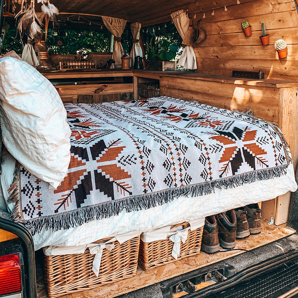 Boho Picnic Blanket | Et moderigtigt boheme-tæppe til dine udendørs aktiviteter - - house & garden - {{ product_tags }