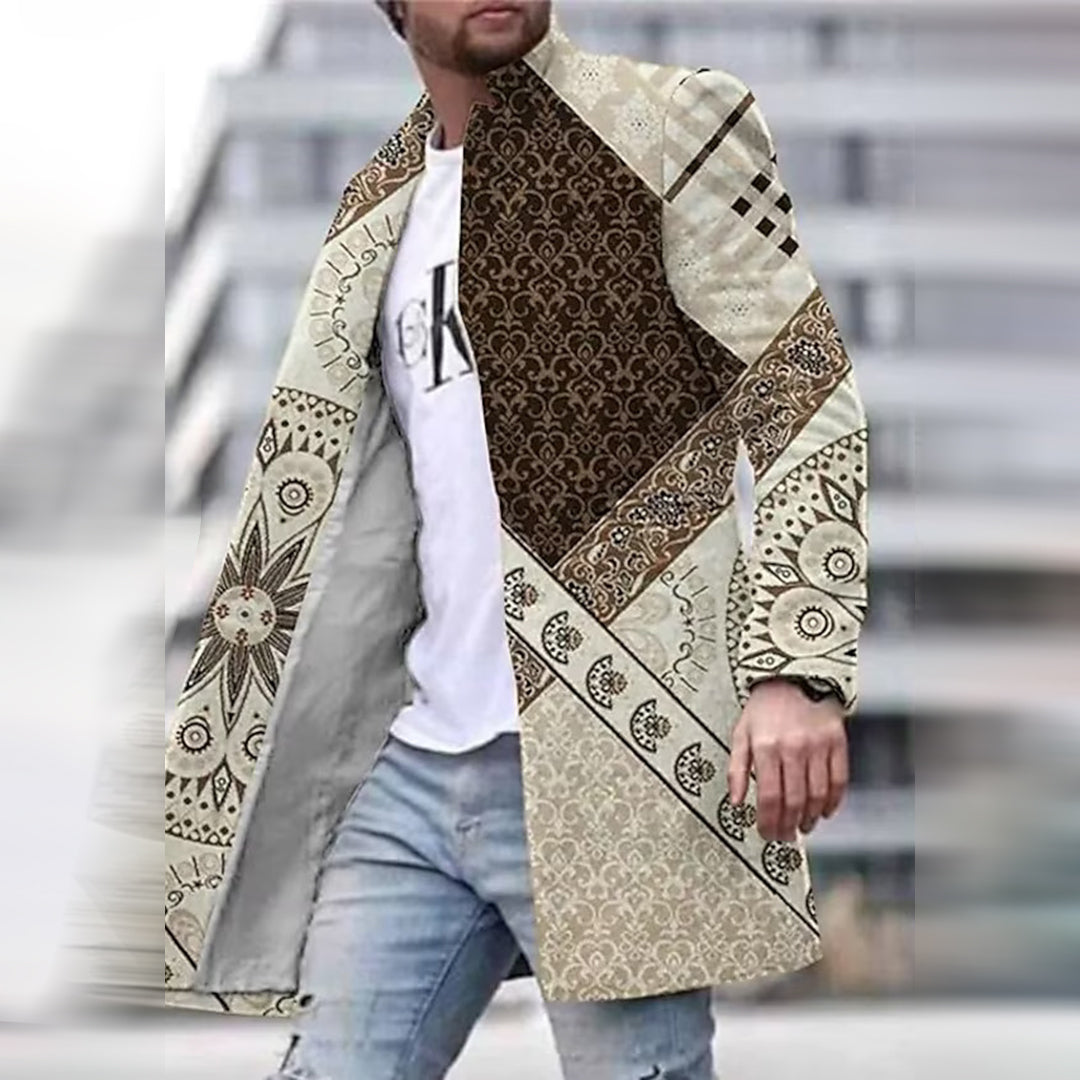 Men's Fashion Jacket - Unique Abstract Pattern, Laurent