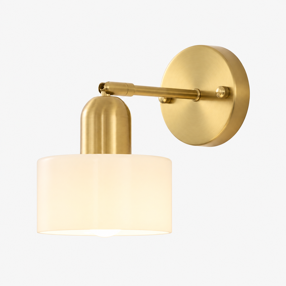 Bauhaus Colored Glass Wall Lamp - Modern Flush Mount Light