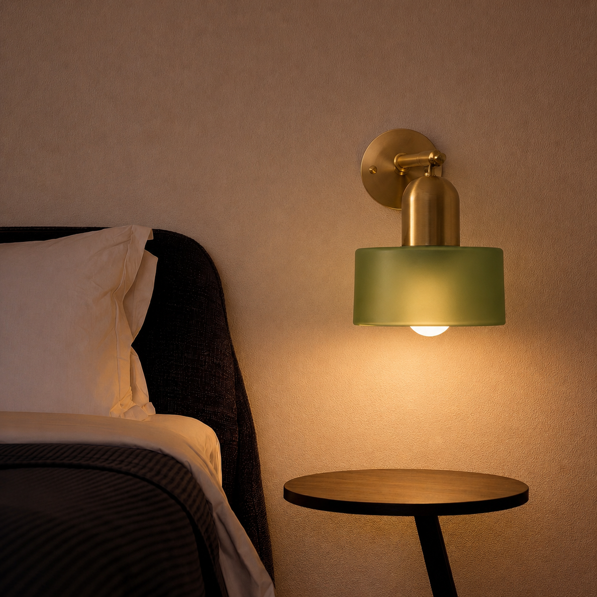 Bauhaus Colored Glass Wall Lamp - Modern Flush Mount Light