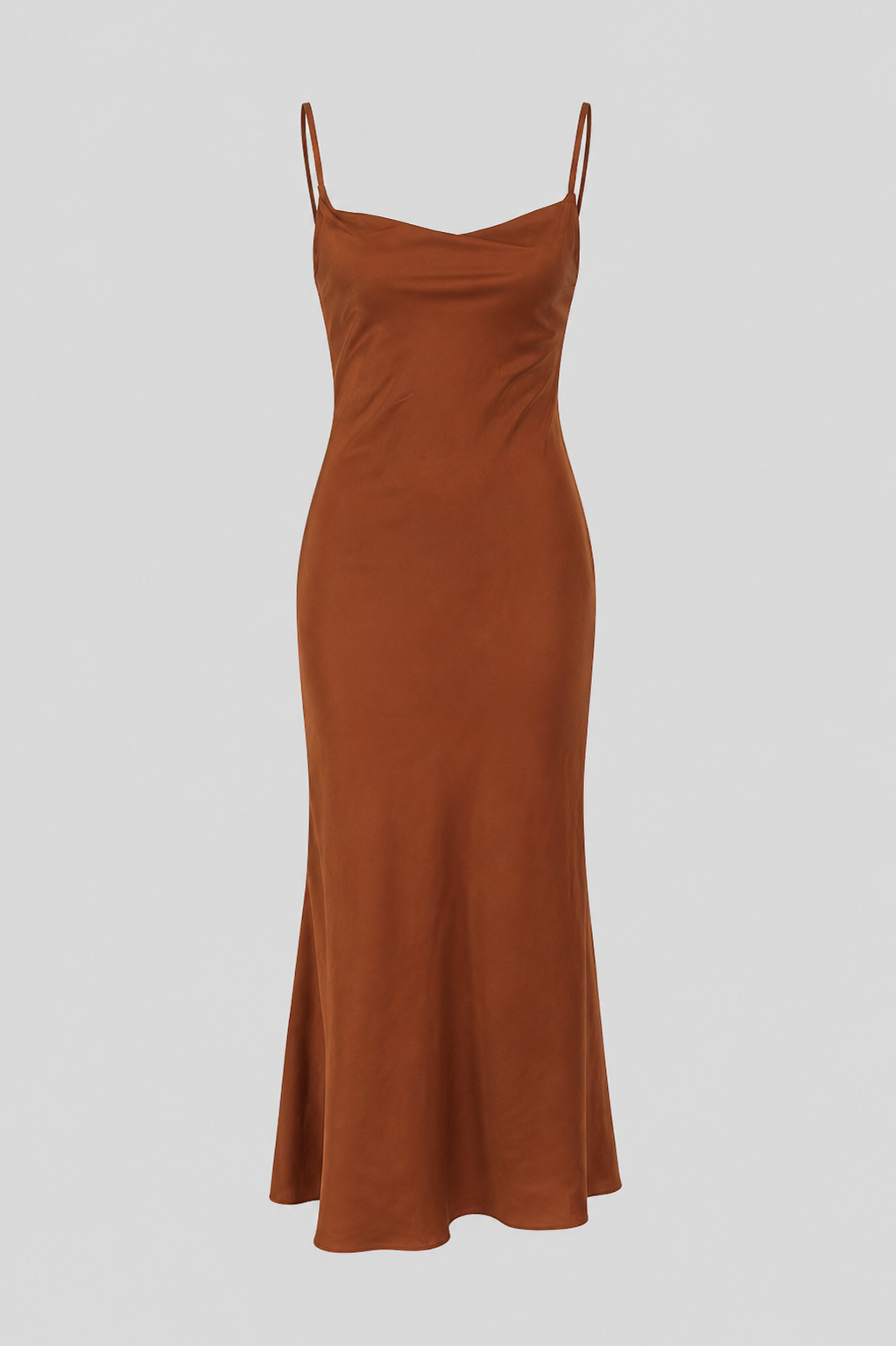 Cowl-Neck Maxi Dress – Elegant Draped Evening Gown