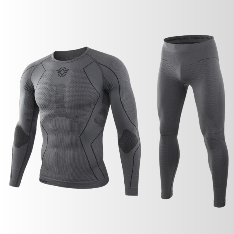 Men's Thermal Base Layer Set - Seamless, Moisture-Wicking