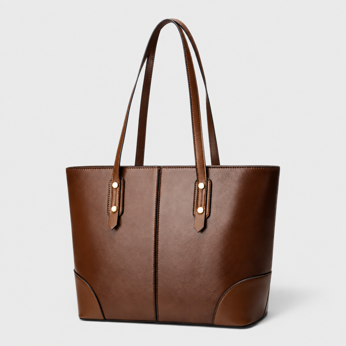 Vintage Leather Shoulder Bag for Women with Large Capacity