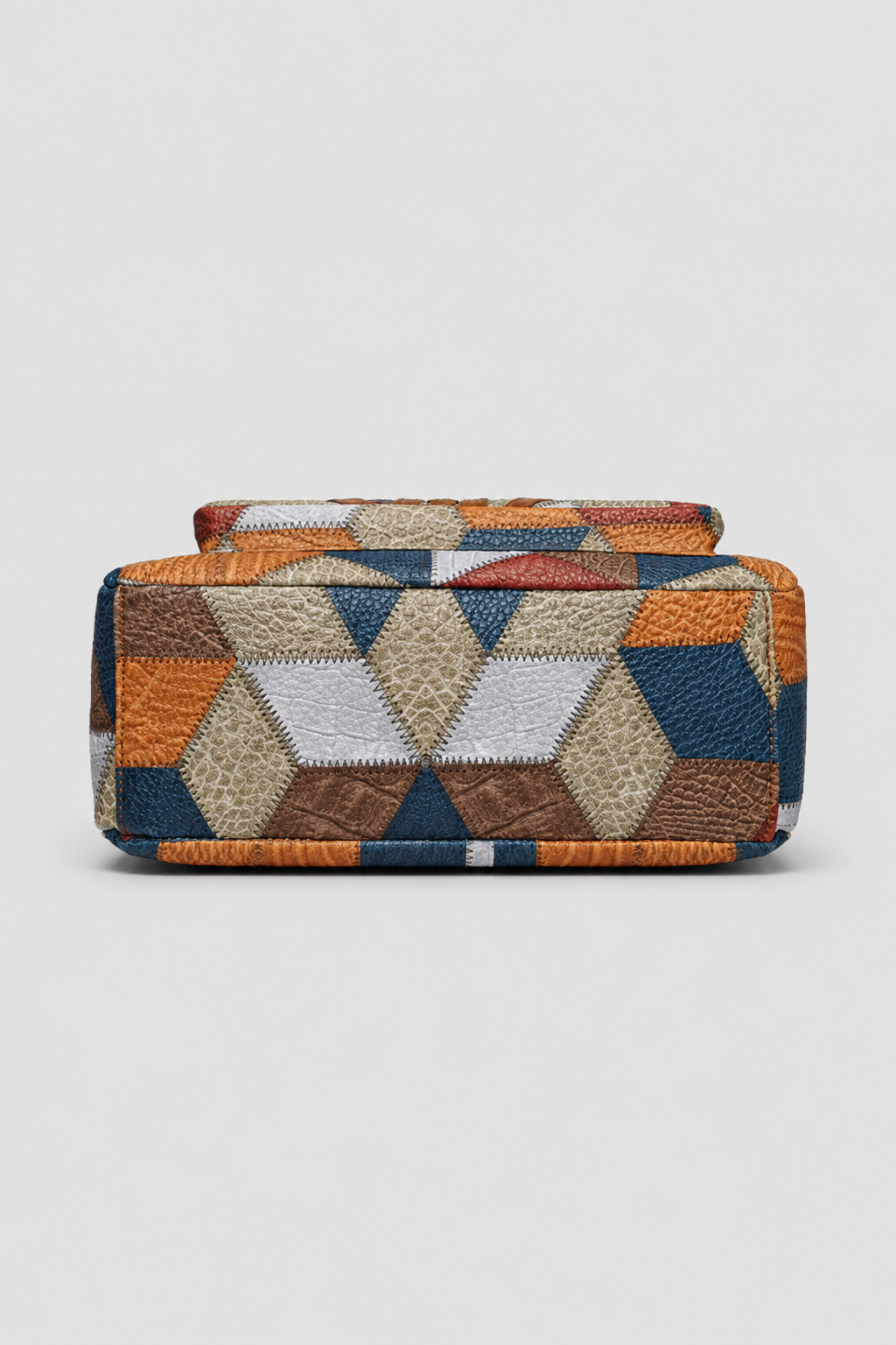 Elegancka torba na ramię z patchworkiem
