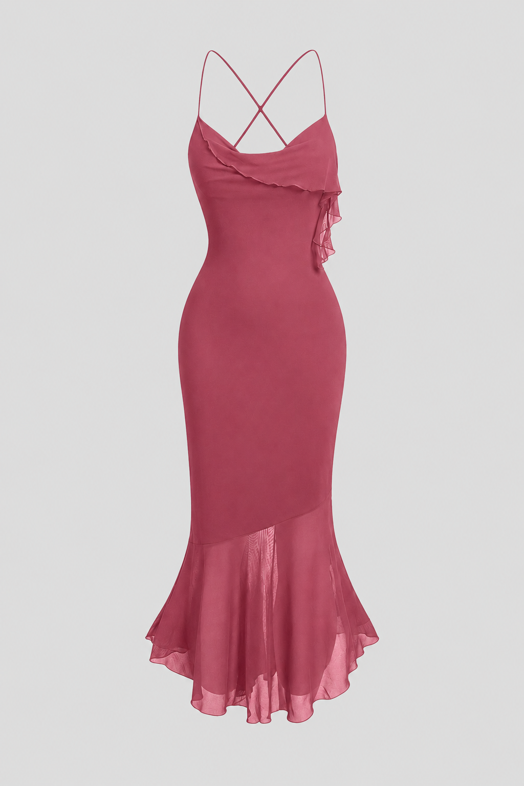 Elegant Sleeveless Cocktail Party Dress with Asymmetric Hem