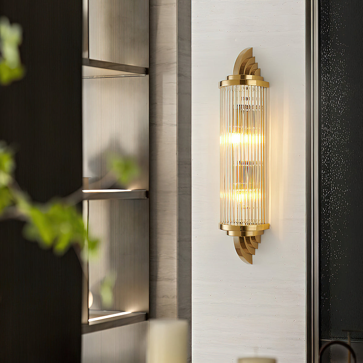 Gatsby Wall Lamp - Art Deco Elegance in Gold