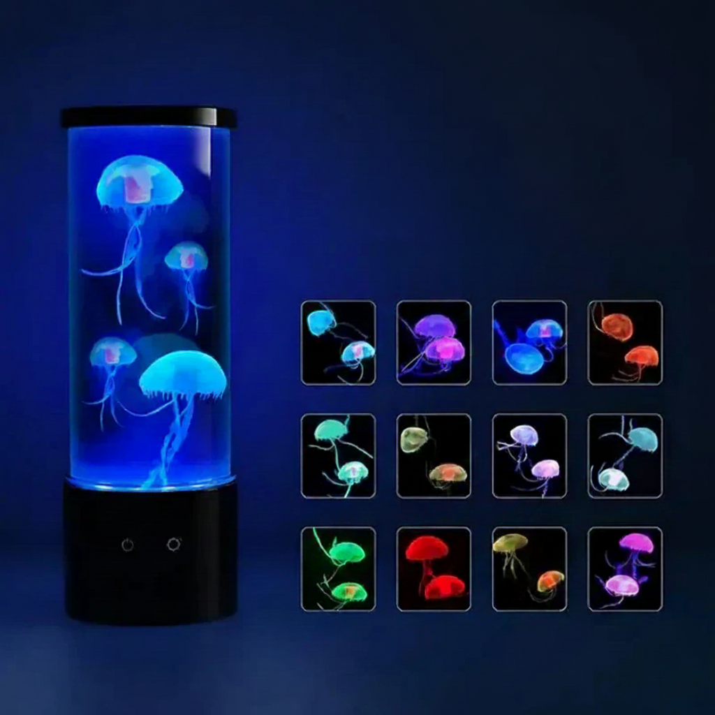 Jellyfish Aquarium LED Mood Lamp - Color Changing