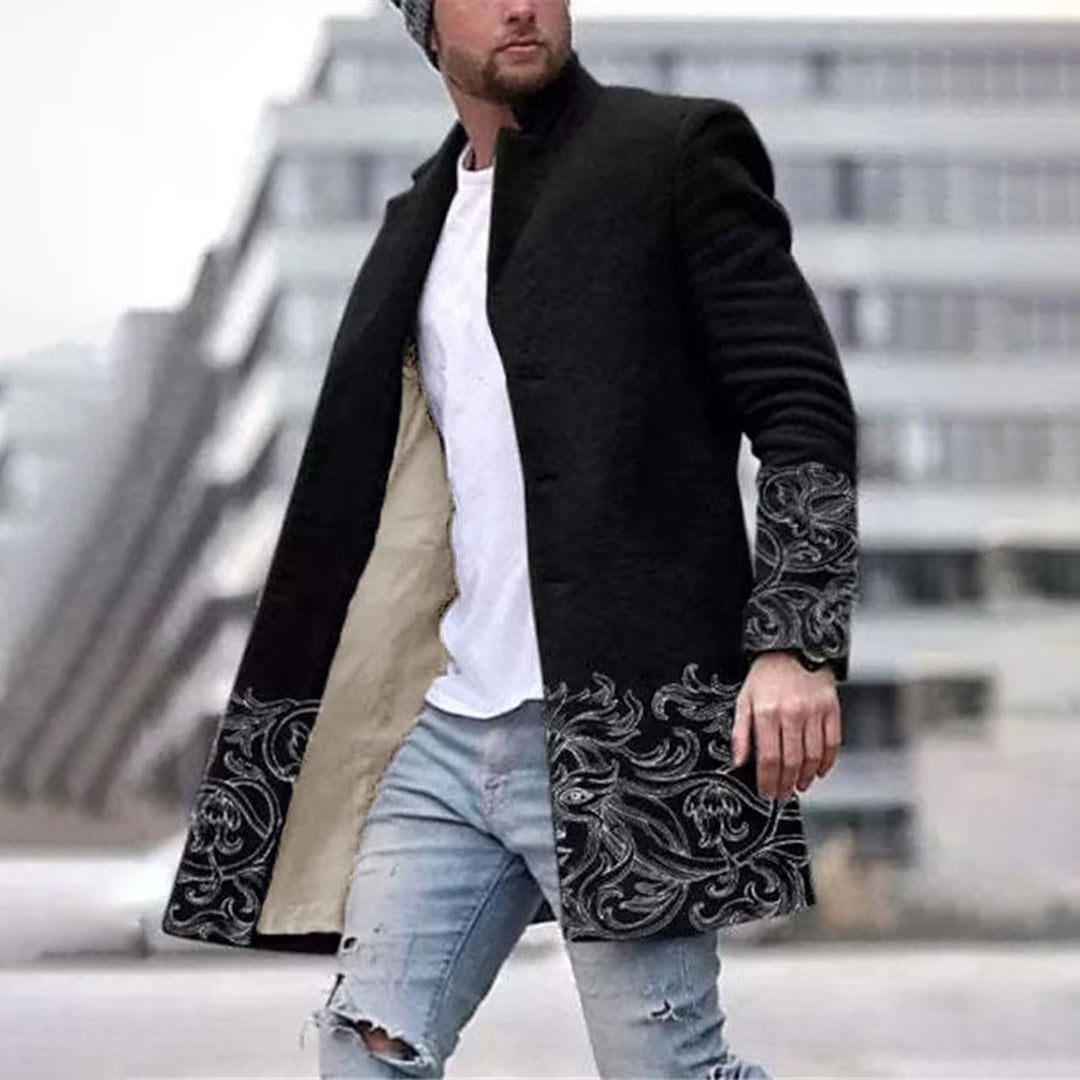 Men's Fashion Jacket - Unique Abstract Pattern, Laurent
