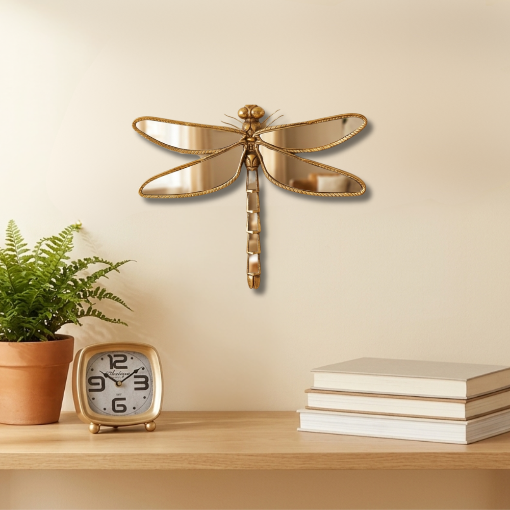 Dragonfly and Butterfly Decorative Wall Mirror