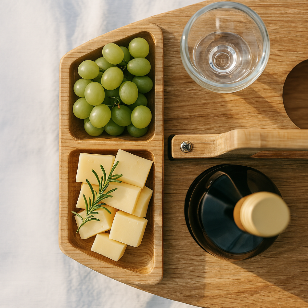 Compact Foldable Wooden Picnic Table
